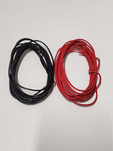 Red and Black "Solid" Copper 20 AWG Hookup Wire for LED Lightstrips (20 feet)